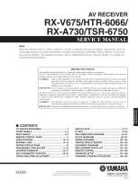 Yamaha HTR-6066 - Service Manual